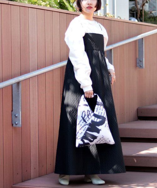 JOINT WORKS（ジョイントワークス）の「J-キルトジャカードキャミドレス（ワンピース・レディース・ブラック・FREE）」の9枚目の写真