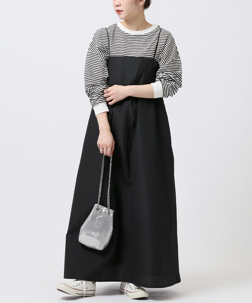 JOINT WORKS（ジョイントワークス）の「J-キルトジャカードキャミドレス（ワンピース・レディース・ブラック・FREE）」の11枚目の写真