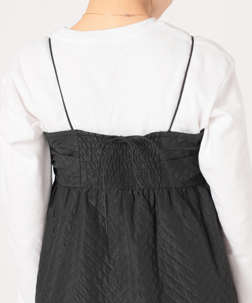 JOINT WORKS（ジョイントワークス）の「J-キルトジャカードキャミドレス（ワンピース・レディース・ブラック・FREE）」の17枚目の写真