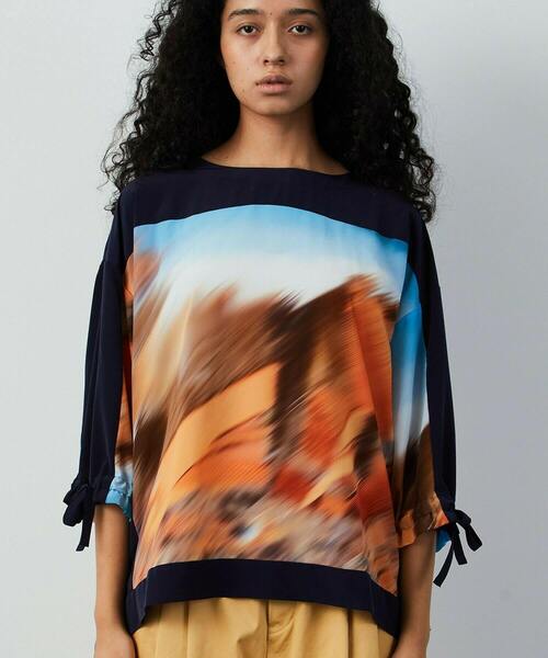 FRAPBOIS（フラボア）の「ミスティー ブラウス（シャツ/ブラウス・レディース・オレンジ系その他/ブラック系その他・1）」の3枚目の写真