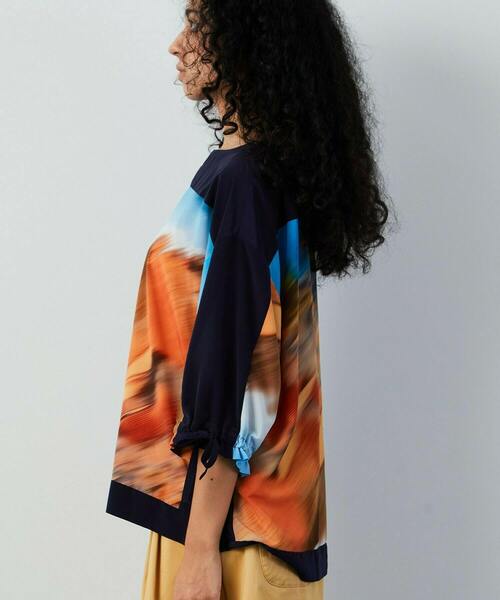 FRAPBOIS（フラボア）の「ミスティー ブラウス（シャツ/ブラウス・レディース・オレンジ系その他/ブラック系その他・1）」の4枚目の写真