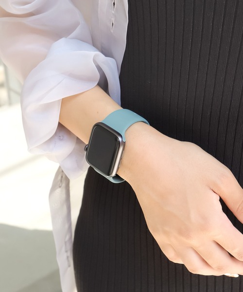 Urban Coral(アーバンコーラル)の「Apple Watch Band / アップルウォッチ バンド くすみカラーシリコン / Urban Coral(デジタル腕時計・レディース・桜/モカ/グレー系その他/グリーン系その他/ブルー系その他/パープル系その他/カーキ/グレー/ホワイト/ブラック/ベージュ系その他2/ベージュ系その他3/ブルー系その他2/ブルー系その他3/ローズ系・40mm/44mm)」の12枚目の写真