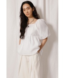 crie conforto | ふくれJQパフスリーブブラウス(シャツ/ブラウス)