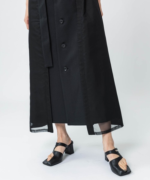 めいユナイテッドトウキョウ ミクスチャーシアーベスト ワンピース 黒 UNITED TOKYO（ユナイテッドトウキョウ）の「ミクスチャーシアー