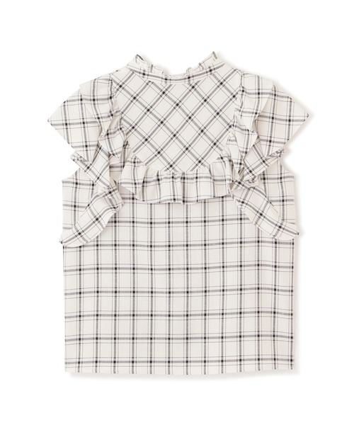 PROPORTION BODY DRESSING（プロポーションボディドレッシング）の「【美人百花6月号タイアップ商品】チェックフリルブラウス / 1212110510（シャツ/ブラウス・レディース・ブラウン系その他/ダークグレー/ホワイト系その他・SMALL/MEDIUM）」の14枚目の写真