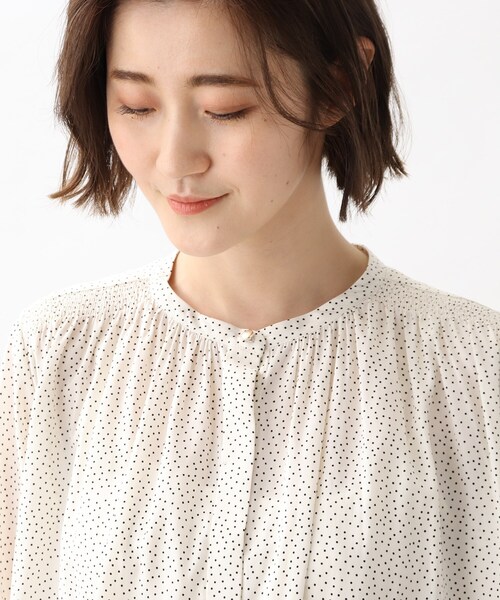 GROVE 長袖シャツ アイボリー GROVE 長袖シャツ アイボリー grove（グローブ）の「◇【洗える