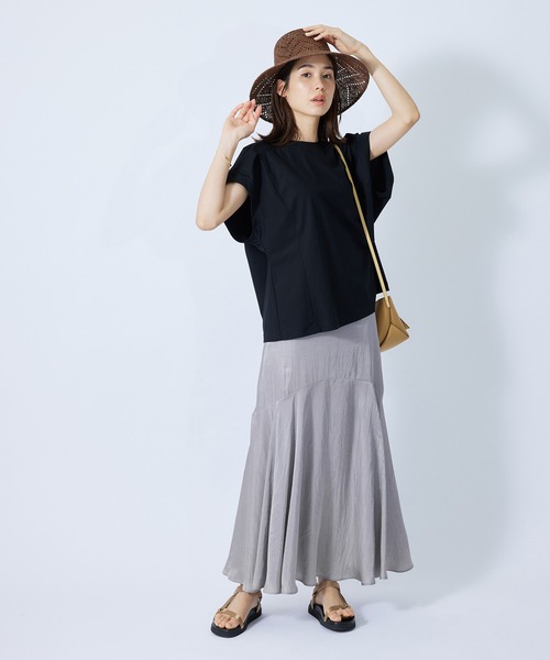 ROPE'（ロペ）の「【秋にも使える】アセテートツイルマーメイドスカート（スカート・レディース・オリーブ/ブルー系その他4・38/36）」の5枚目の写真