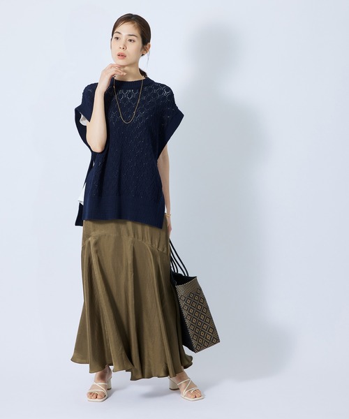 ROPE'（ロペ）の「【秋にも使える】アセテートツイルマーメイドスカート（スカート・レディース・オリーブ/ブルー系その他4・38/36）」の16枚目の写真