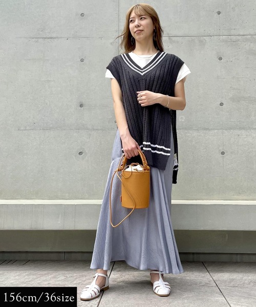 ROPE'（ロペ）の「【秋にも使える】アセテートツイルマーメイドスカート（スカート・レディース・オリーブ/ブルー系その他4・38/36）」の20枚目の写真