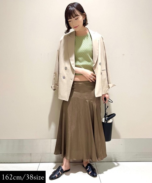 ROPE'（ロペ）の「【秋にも使える】アセテートツイルマーメイドスカート（スカート・レディース・オリーブ/ブルー系その他4・38/36）」の19枚目の写真