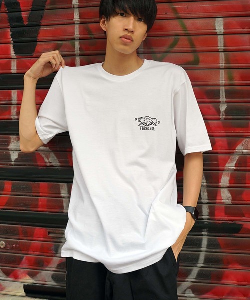 THRASHER（スラッシャー）の「【直営店別注アイテム】Handshake S/S T-SHIRTS/スラッシャー半袖Tシャツ（Tシャツ/カットソー・メンズ・ホワイト/アッシュグレー/ブラック・MEDIUM/LARGE/X-LARGE）」の16枚目の写真