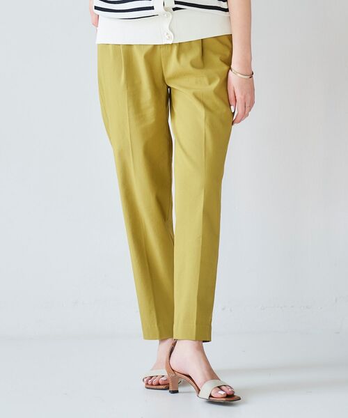 le.coeur blanc（ルクールブラン）の「アサレチックテーパードパンツ（スラックス・レディース・ライトグレー/ネイビー/ブラック/オリーブ・38/36/34/40）」の16枚目の写真