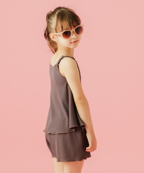 Ocean Pacific(オーシャンパシフィック)の「【Ocean Pacific】別注ガールズスイムウェア(KIDS)(水着・キッズ・カーキ/ブラウン・110cm/100cm/120cm/130cm/140cm)」の2枚目の写真