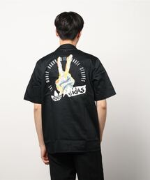 アディダスオリジナルス　開襟シャツ adidas（アディダス）の「ツイルシャツ / 開襟シャツ