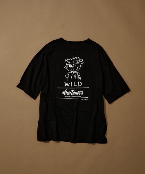 JUNRED（ジュンレッド）の「KEN KAGAMI×WILD THINGS コラボTシャツ（Tシャツ/カットソー・メンズ・ブラック系その他/ホワイト系その他2/ホワイト系その他/ブラック/ホワイト/ブラック系その他2・L/M）」の4枚目の写真