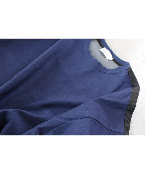 LiSS(リス)の「【Ls】【LiSS】デニム風切り替えカットソー(Tシャツ/カットソー・メンズ・ブラック/マルチ・1/2)」の7枚目の写真