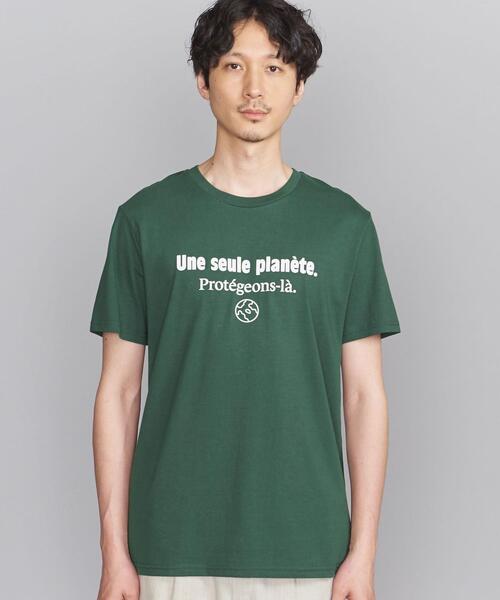 Les petits basics(ルベーシック)の「【別注】 <Les Petits Basics> PLANETE/Tシャツ(Tシャツ/カットソー・メンズ・ホワイト/ダークグリーン・M/L/XL)」の7枚目の写真