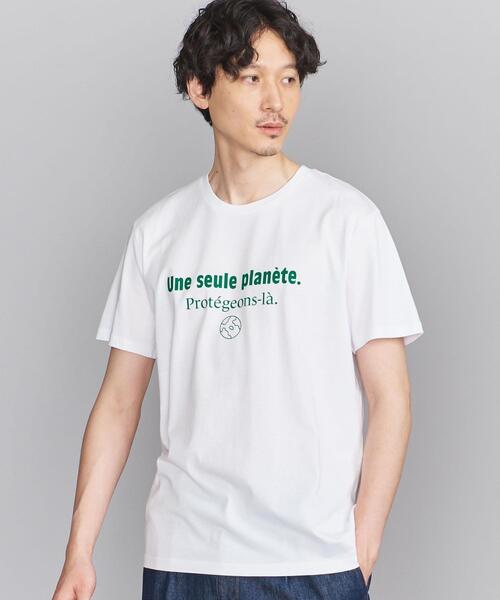 Les petits basics(ルベーシック)の「【別注】 <Les Petits Basics> PLANETE/Tシャツ(Tシャツ/カットソー・メンズ・ホワイト/ダークグリーン・M/L/XL)」の3枚目の写真