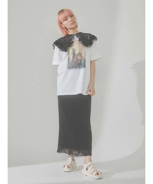 merry jenny（メリージェニー）の「ハーマイオニーTee（Tシャツ/カットソー・レディース・ブラック/オフホワイト・FREE）」の19枚目の写真