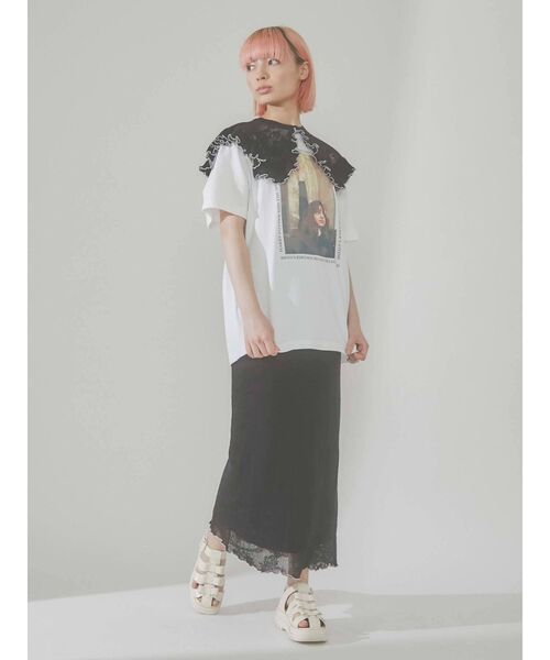 merry jenny（メリージェニー）の「ハーマイオニーTee（Tシャツ/カットソー・レディース・ブラック/オフホワイト・FREE）」の21枚目の写真