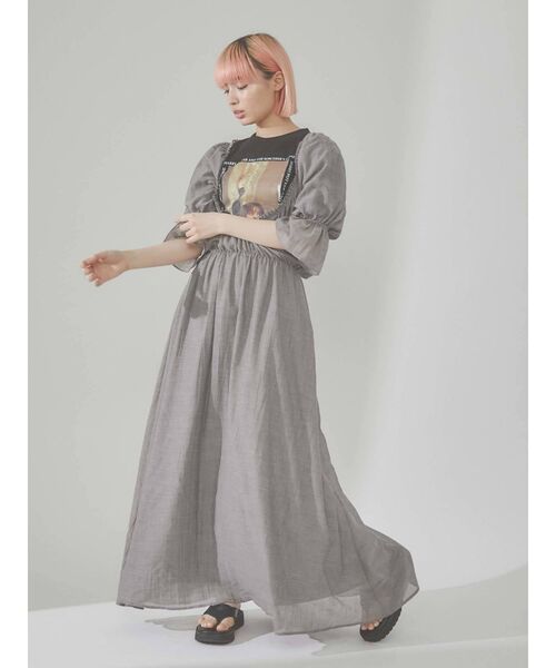 merry jenny（メリージェニー）の「ハーマイオニーTee（Tシャツ/カットソー・レディース・ブラック/オフホワイト・FREE）」の4枚目の写真