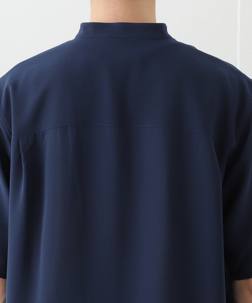 B.C STOCK（ベーセーストック）の「FIL DESSIN STAND 半袖シャツ（シャツ/ブラウス・メンズ・ホワイト/ネイビー/スミクロ・MEDIUM/LARGE/SMALL）」の19枚目の写真