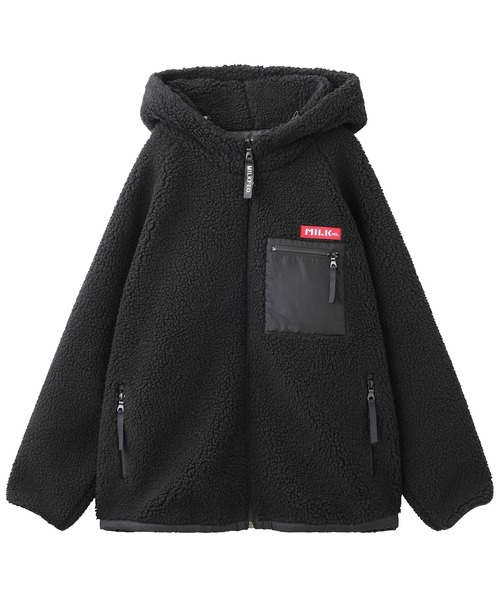 MILKFED.(ミルクフェド)の「BOA ZIP UP HOODED JACKET(ブルゾン・レディース・ダークグリーン/グレー/ブラック/ベージュ/ホワイト/レッド・M/S)」の22枚目の写真