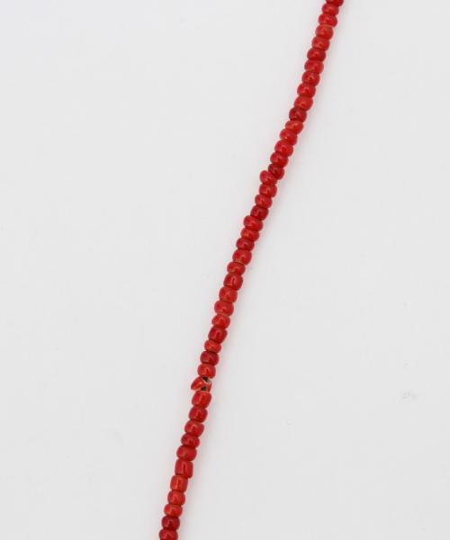 B:MING by BEAMS(ビーミングバイビームス)の「●【OCEANS12月号掲載】GAIJIN MADE / ストーンタッセルネックレス(ネックレス・メンズ・ホワイト/ブラック/レッド/ネイビー・ONE SIZE)」の20枚目の写真