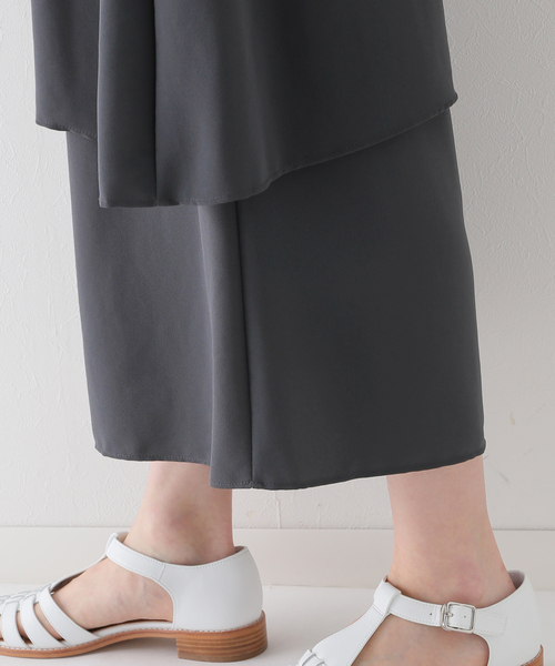 JOURNAL STANDARD relume(ジャーナルスタンダード レリューム)の「イレギュラーティアードスカート(スカート・レディース・チャコールグレー/ブラック・FREE)」の19枚目の写真