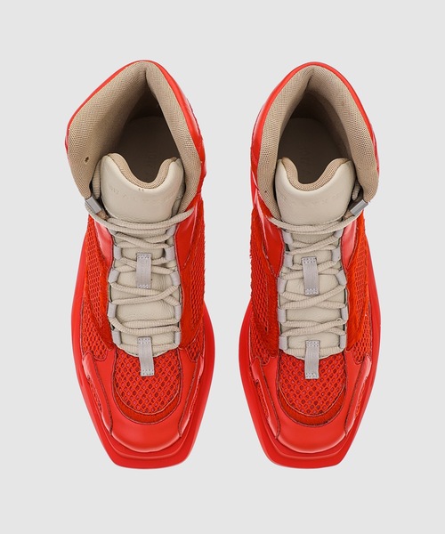 1017 ALYX 9SM（アリクス）の「HIGH TOP MONO HIKING SNEAKER（スニーカー・メンズ・レッド・40/41/42/43）」の5枚目の写真