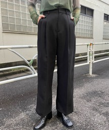 Kastane | 【サイズ展開あり】タックスラックスパンツ(スラックス)