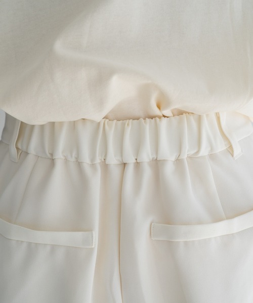 Kastane（カスタネ）の「【サイズ展開あり】タックスラックスパンツ（スラックス・レディース・ブラック/アイボリー/ピンク・2/0/1）」の6枚目の写真