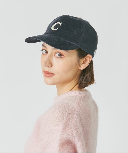 Chapeau d' O（シャポードオー）の「Chapeau d' O  Velour Pile Wappen Cap（キャップ・レディース・ネイビー/ホワイト/マスタード・FREE）」の11枚目の写真