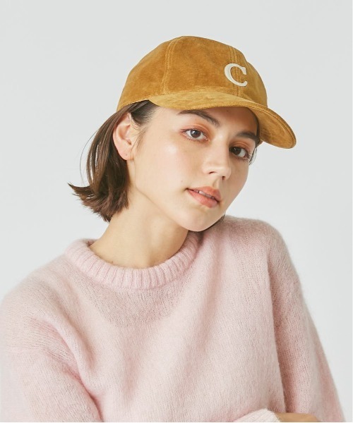 Chapeau d' O（シャポードオー）の「Chapeau d' O  Velour Pile Wappen Cap（キャップ・レディース・ネイビー/ホワイト/マスタード・FREE）」の17枚目の写真
