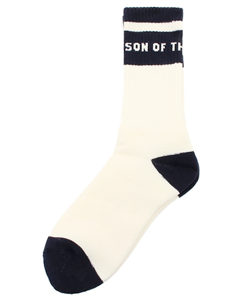BEAMS T(ビームスティー)の「●SON OF THE CHEESE / プール ソックス(ソックス/靴下・メンズ・ネイビー/サックスブルー・ONE SIZE)」の1枚目の写真