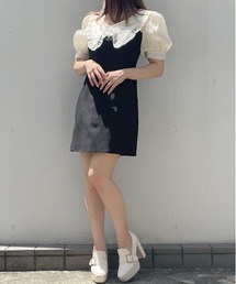 titty＆Co. PETIT | 【titty&Co.PETIT】シャイニースリーブミニワンピース(ワンピース)