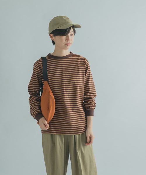 FORK&SPOON(フォークアンドスプーン)の「FORK&SPOON ボーダーロングスリーブTシャツ(Tシャツ/カットソー・レディース・ブラック系その他/ブラウン系その他/グリーン系その他/ピンク系その他・1/2)」の7枚目の写真