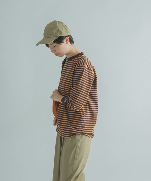 FORK&SPOON(フォークアンドスプーン)の「FORK&SPOON ボーダーロングスリーブTシャツ(Tシャツ/カットソー・レディース・ブラック系その他/ブラウン系その他/グリーン系その他/ピンク系その他・1/2)」の8枚目の写真