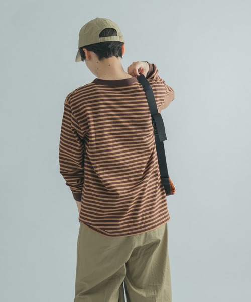 FORK&SPOON(フォークアンドスプーン)の「FORK&SPOON ボーダーロングスリーブTシャツ(Tシャツ/カットソー・レディース・ブラック系その他/ブラウン系その他/グリーン系その他/ピンク系その他・1/2)」の9枚目の写真