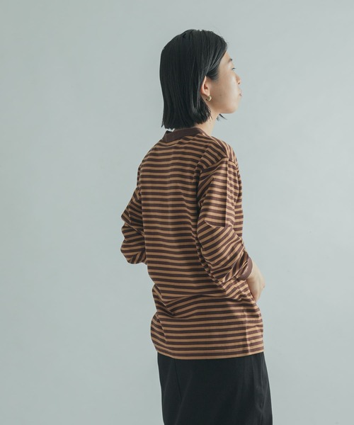 FORK&SPOON(フォークアンドスプーン)の「FORK&SPOON ボーダーロングスリーブTシャツ(Tシャツ/カットソー・レディース・ブラック系その他/ブラウン系その他/グリーン系その他/ピンク系その他・1/2)」の15枚目の写真
