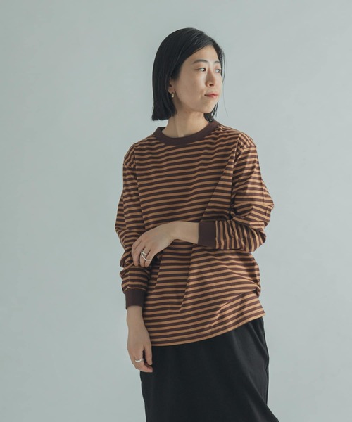 FORK&SPOON(フォークアンドスプーン)の「FORK&SPOON ボーダーロングスリーブTシャツ(Tシャツ/カットソー・レディース・ブラック系その他/ブラウン系その他/グリーン系その他/ピンク系その他・1/2)」の19枚目の写真