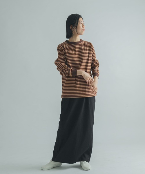 FORK&SPOON(フォークアンドスプーン)の「FORK&SPOON ボーダーロングスリーブTシャツ(Tシャツ/カットソー・レディース・ブラック系その他/ブラウン系その他/グリーン系その他/ピンク系その他・1/2)」の20枚目の写真