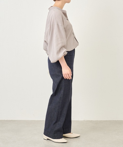 BEARDSLEY（ビアズリー）の「ノンフェードバギーデニムパンツ（デニムパンツ・レディース・インディゴブルー・1/2/0）」の6枚目の写真