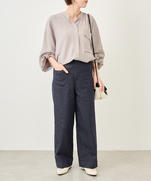 BEARDSLEY（ビアズリー）の「ノンフェードバギーデニムパンツ（デニムパンツ・レディース・インディゴブルー・1/2/0）」の7枚目の写真