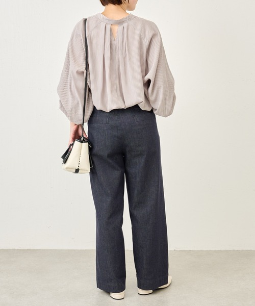 BEARDSLEY（ビアズリー）の「ノンフェードバギーデニムパンツ（デニムパンツ・レディース・インディゴブルー・1/2/0）」の15枚目の写真