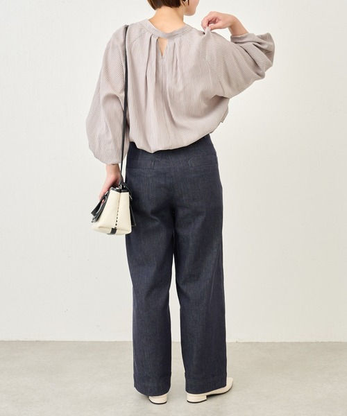 BEARDSLEY（ビアズリー）の「ノンフェードバギーデニムパンツ（デニムパンツ・レディース・インディゴブルー・1/2/0）」の17枚目の写真