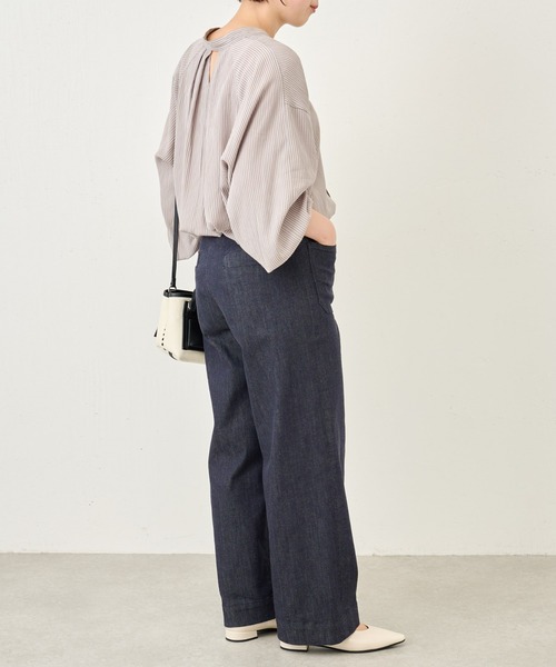 BEARDSLEY（ビアズリー）の「ノンフェードバギーデニムパンツ（デニムパンツ・レディース・インディゴブルー・1/2/0）」の19枚目の写真