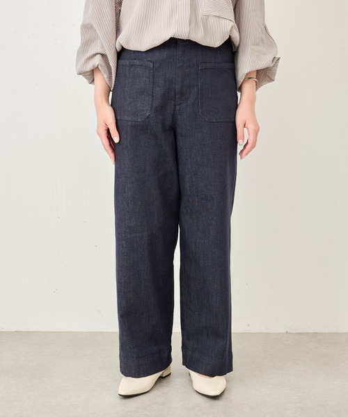 BEARDSLEY（ビアズリー）の「ノンフェードバギーデニムパンツ（デニムパンツ・レディース・インディゴブルー・1/2/0）」の20枚目の写真