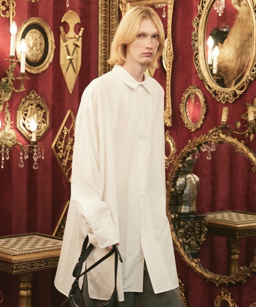 ln fortis(ロンフォルティス)の「ln fortis - モンスターサイズクールアップシャツ(シャツ/ブラウス・メンズ・ホワイト/ブラック/ブルー・FREE)」の7枚目の写真