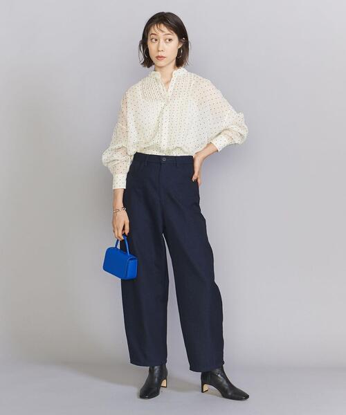 BEAUTY&YOUTH　ドットピンタックバンドカラー　シャツ BEAUTY&YOUTH UNITED ARROWS（ビューティーアンドユース
